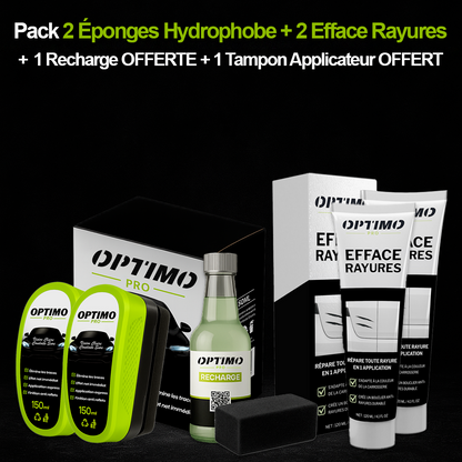 Optimo™ PRO Hydrophobic Sponge + Scratch Remover Pack