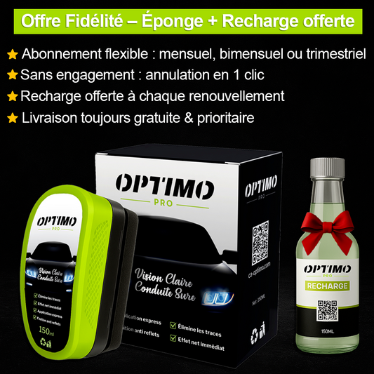 Éponge Hydrophobe + Recharge OFFERTE - Abonnement