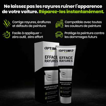 Scratch Remover Optimo™ PRO - car paint renovator that corrects scratches, scuffs and varnish defects, easy to apply, compatible with all body colors.