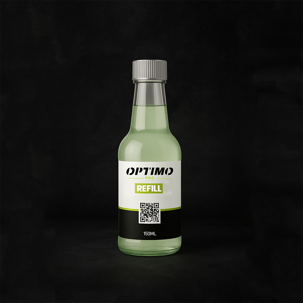 Optimo™ PRO Hydrophobic Sponge Refill - renew your sponge with our patented water-repellent formula. Restores visibility, removes streaks and dirt, and ensures long-lasting protection against rain and fog.