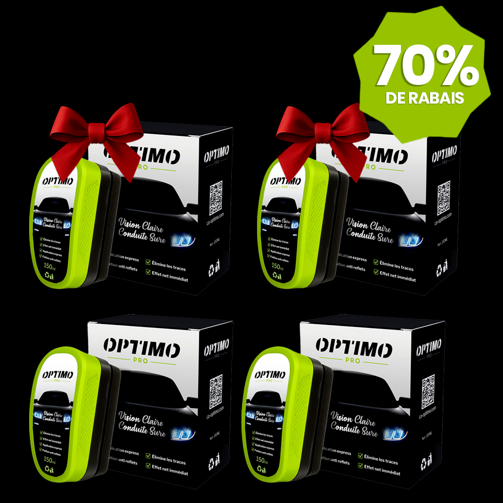 Pack x2 Hydrophobic Window Sponges Optimo™ PRO + 2 FREE