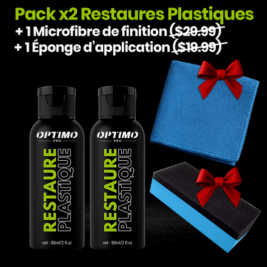 Pack x2 Restaures Plastiques Optimo™ PRO + 2 GIFTS