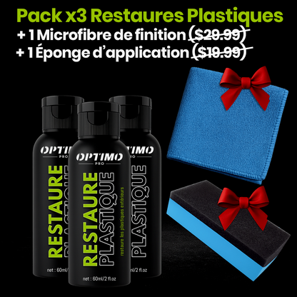 Pack x3 Restaures Plastiques Optimo™ PRO + 2 GIFTS